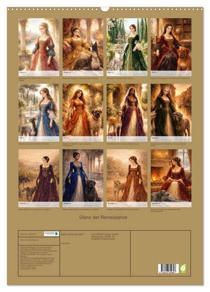 Produktbild: Glanz der Renaissance (Wandkalender 2027 DIN A2 hoch), CALVENDO Monatskalender