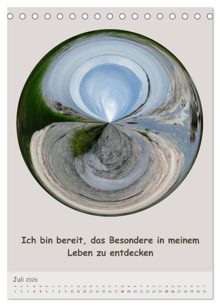Produktbild: Meditative Natur (Tischkalender 2026 DIN A5 hoch), CALVENDO Monatskalender