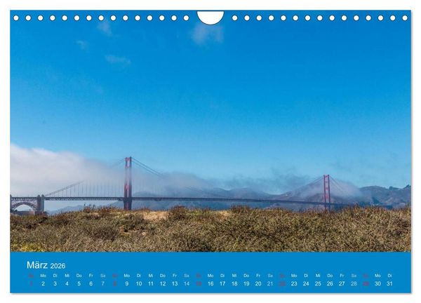 Produktbild: San Francisco - Wie ich es sehe (Wandkalender 2026 DIN A4 quer), CALVENDO Monatskalender