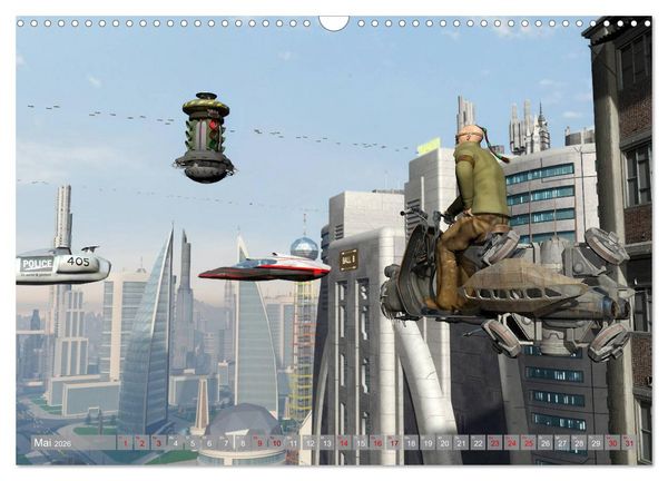 Produktbild: Science Fiction Visionen (Wandkalender 2026 DIN A3 quer), CALVENDO Monatskalender