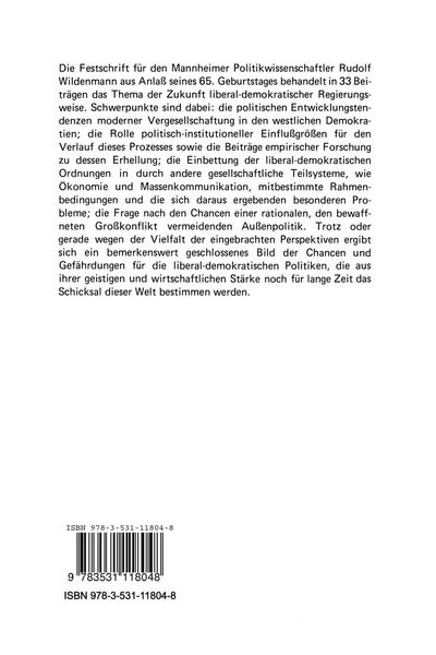 Produktbild: Politische Wissenschaft und politische Ordnung