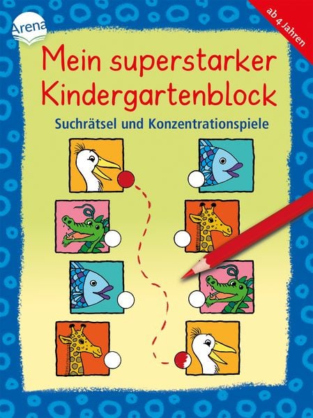 Produktbild: Mein superstarker Kindergartenblock. Suchr&auml;tsel und Konzentrationsspiele