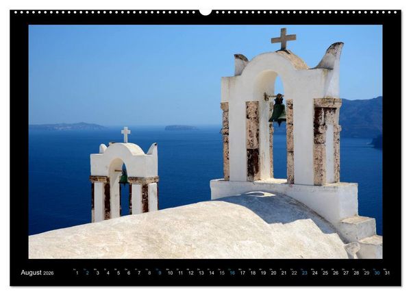 Produktbild: Santorini (hochwertiger Premium Wandkalender 2026 DIN A2 quer), Kunstdruck in Hochglanz