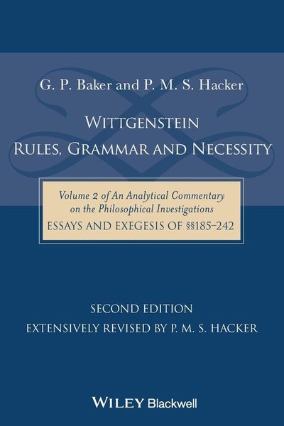 Produktbild: Wittgenstein: Rules, Grammar and Necessity