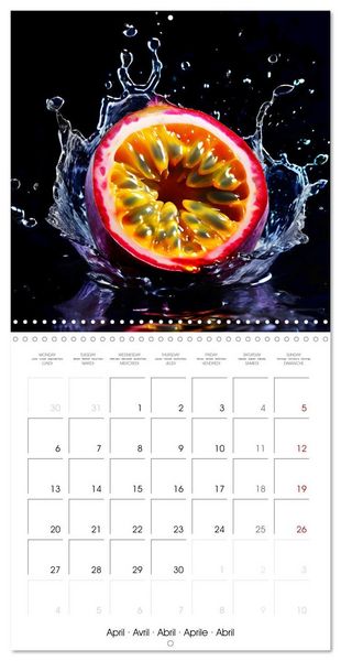 Produktbild: Fruity flavour explosions (Wall Calendar 2026 12 &times; 12 Inch) CALVENDO 12 Month Wall Calendar