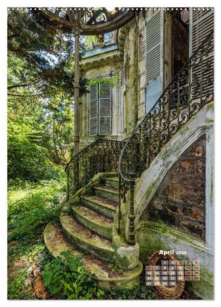 Produktbild: Lost Places - morbide Sch&ouml;nheiten (hochwertiger Premium Wandkalender 2026 DIN A2 hoch), Kunstdruck in Hochglanz