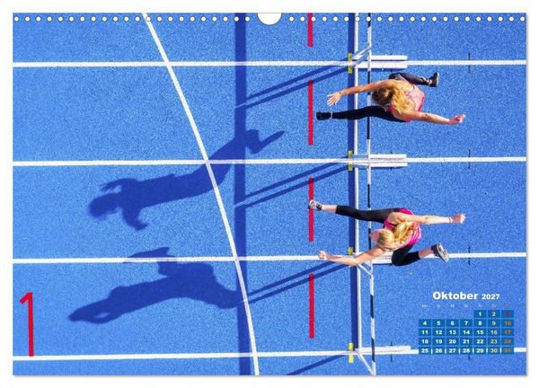 Produktbild: Faszination Leichtathletik: Schneller, h&ouml;her, weiter (Wandkalender 2027 DIN A3 quer), CALVENDO Monatskalender