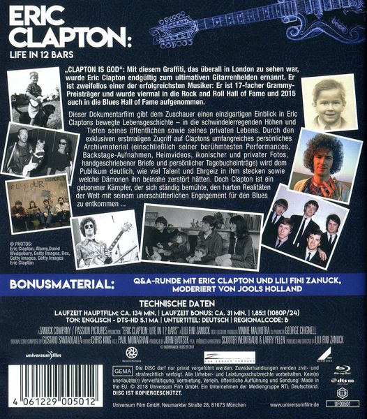 Produktbild: Eric Clapton - Life in 12 Bars