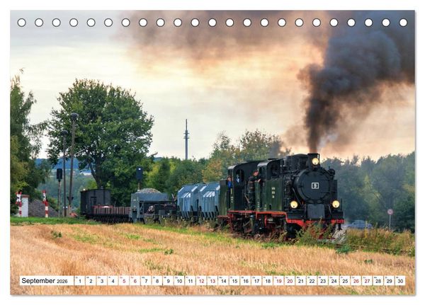 Produktbild: Mansfelder Bergwerksbahn (Tischkalender 2026 DIN A5 quer), CALVENDO Monatskalender
