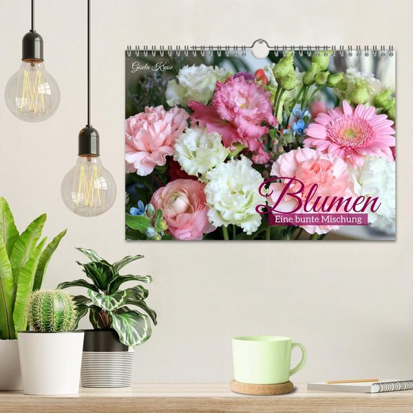 Produktbild: Blumen - Eine bunte Mischung (Wandkalender 2026 DIN A4 quer), CALVENDO Monatskalender