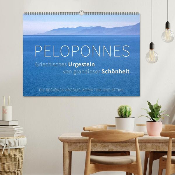 Produktbild: Peloponnes, Griechisches Urgestein von grandioser Sch&ouml;nheit. Die Regionen Argolis, Korinthia und Attika (Wandkalender 2027 DIN A2 quer), CALVENDO Monatskalender