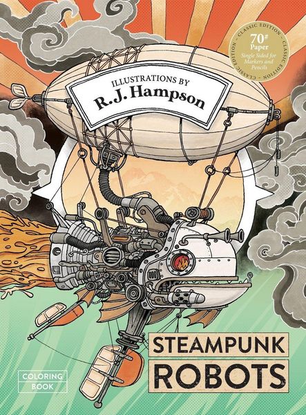 Produktbild: Steampunk Robots Coloring Book