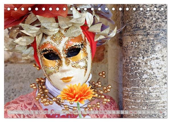 Produktbild: neunziggrad I photoart: venezia carnevale (Tischkalender 2026 DIN A5 quer), CALVENDO Monatskalender
