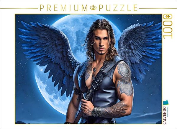 Produktbild: CALVENDO Puzzle Engel Jophiel - K&auml;mpfer gegen das B&ouml;se | 1000 Teile Lege-Gr&ouml;&szlig;e 64x48cm Foto-Puzzle f&uuml;r gl&uuml;ckliche Stunden