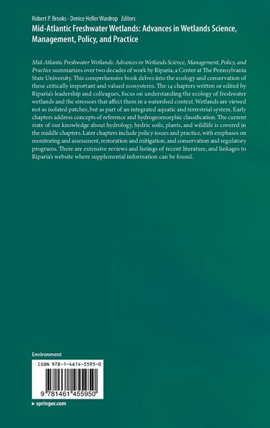 Produktbild: Mid-Atlantic Freshwater Wetlands: Advances in Wetlands Science, Management, Policy, and Practice