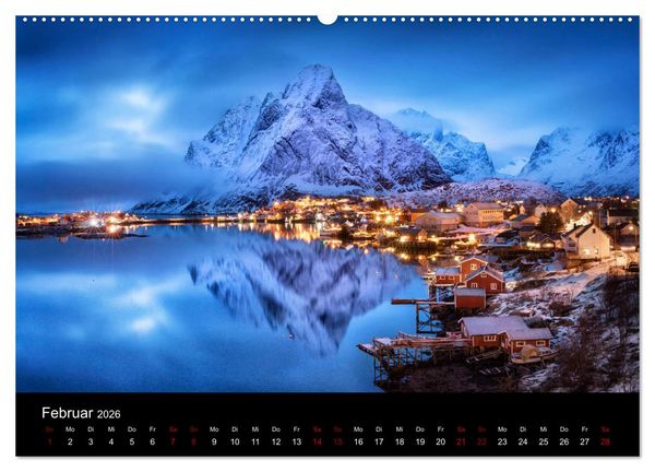 Produktbild: Lofoten - Inseln im Nordmeer (Wandkalender 2026 DIN A2 quer), CALVENDO Monatskalender