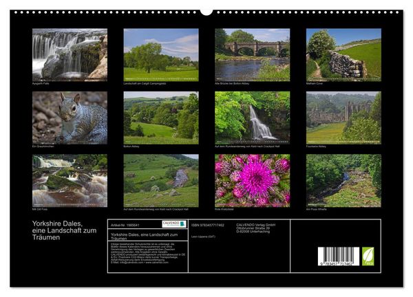Produktbild: Yorkshire Dales, eine Landschaft zum Tr&auml;umen (hochwertiger Premium Wandkalender 2026 DIN A2 quer), Kunstdruck in Hochglanz