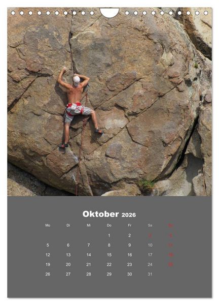 Produktbild: Erlebnis Outdoor Klettern (Wandkalender 2026 DIN A4 hoch), CALVENDO Monatskalender