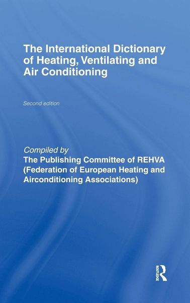 Produktbild: International Dictionary of Heating, Ventilating and Air Conditioning