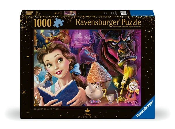 Ravensburger 12000883 - Belle, die Disney Prinzessin, Puzzle, 1000 Teile