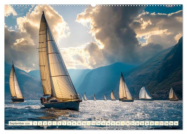 Produktbild: Segeln - sch&ouml;ne Momente (Wandkalender 2026 DIN A2 quer), CALVENDO Monatskalender