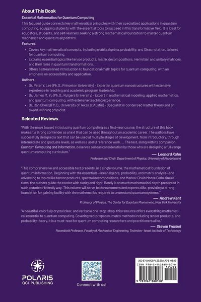 Produktbild: Mathematical Foundations of Quantum Computing