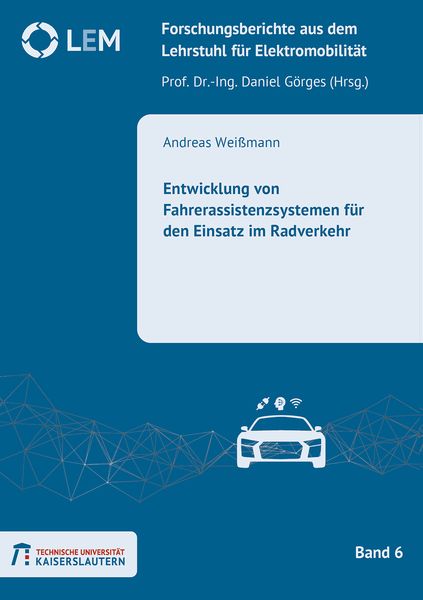 Produktbild: Entwicklung von Fahrerassistenzsystemen f&uuml;r den Einsatz im Radverkehr