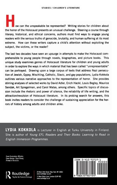Produktbild: Representing the Holocaust in Children's Literature