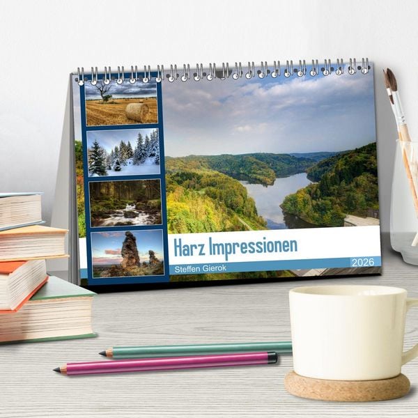 Produktbild: Harz Impressionen (Tischkalender 2026 DIN A5 quer), CALVENDO Monatskalender