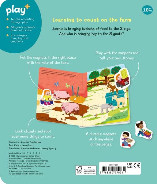 Produktbild: Play+ My first Magnetic Book: Match and Learn Numbers