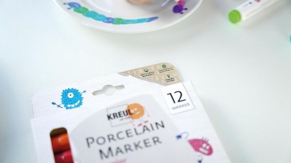Produktbild: KREUL Porzellanmalstifte: Porcelain Marker Junior 12er Set