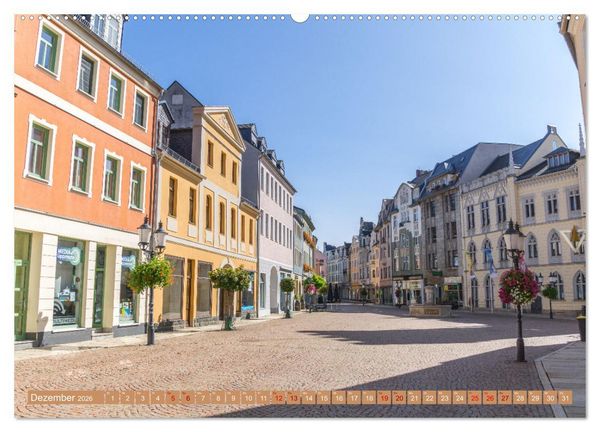 Produktbild: Greiz - Perle an der wei&szlig;en Elster in Th&uuml;ringen (Wandkalender 2026 DIN A2 quer), CALVENDO Monatskalender