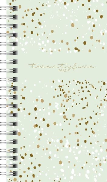 Rido/idé 7014104015 Taschenkalender Modell Timing 2 (2025) 'Confetti'| 2 Seiten = 1 Woche| A6| 176 Seiten| PP-Einband| m