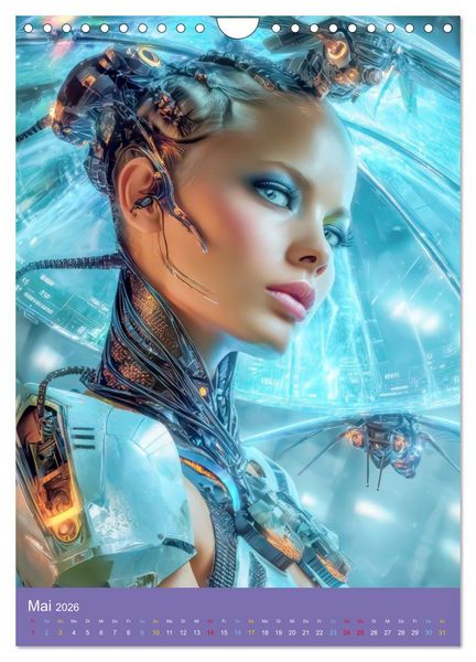 Produktbild: Fantasievoller Science-Fiction - Fantastische Welten (Wandkalender 2026 DIN A4 hoch), CALVENDO Monatskalender