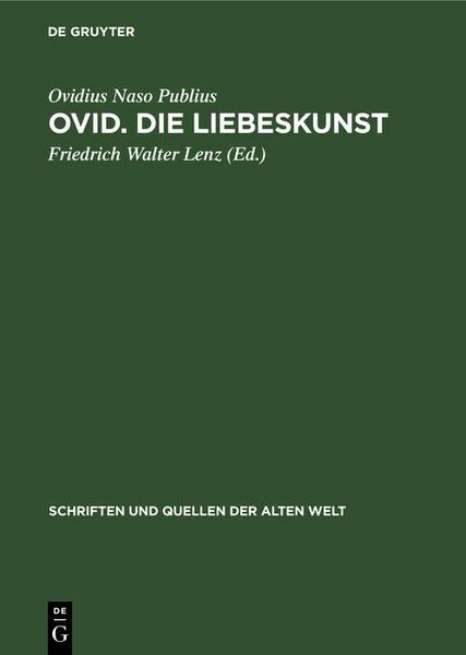 Produktbild: Ovid. Die Liebeskunst