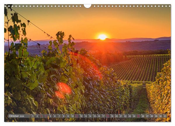 Produktbild: Impressionen toskanischer Landschaften (Wandkalender 2026 DIN A3 quer), CALVENDO Monatskalender