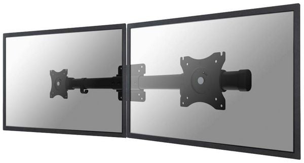 Produktbild: Neomounts Monitor-Tischhalterung FPMA-CB100BLACK 2 Display(s) 25,4 cm (10") - 68,6 cm (27") Schwarz Neigbar