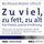 Artikelbild von Zu viel, zu fett, zu alt