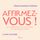 Artikelbild von Affirmez-vous !