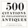 Artikelbild von 500 citations de philosophes antiques