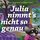 Artikelbild von Julia nimmt's nicht so genau