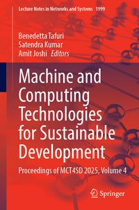 Produktbild: Machine and Computing Technologies for Sustainable Development