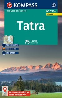 Produktbild: KOMPASS Wanderf&uuml;hrer Niedere und Hohe Tatra, 75 Touren mit Extra-Tourenkarte