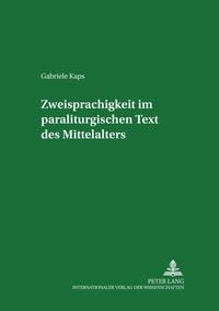 Produktbild: Zweisprachigkeit im paraliturgischen Text des Mittelalters