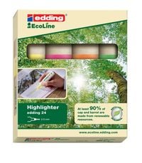 Produktbild: Edding Textmarker EcoLine 24 Highlighter 4er Set