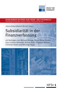 Produktbild: Subsidiarit&auml;t in der Finanzverfassung