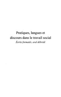 Produktbild: Pratiques langues et discours dans le travail social