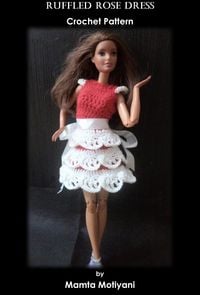 Produktbild: Ruffled Rose Dress | Crochet Pattern (Easy Crochet Patterns, #26)