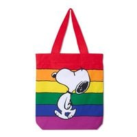 Snoopy Baumwolltasche Rainbow