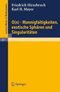 Produktbild: 0(n) - Mannigfaltigkeiten, exotische Sphären und Singularitäten
